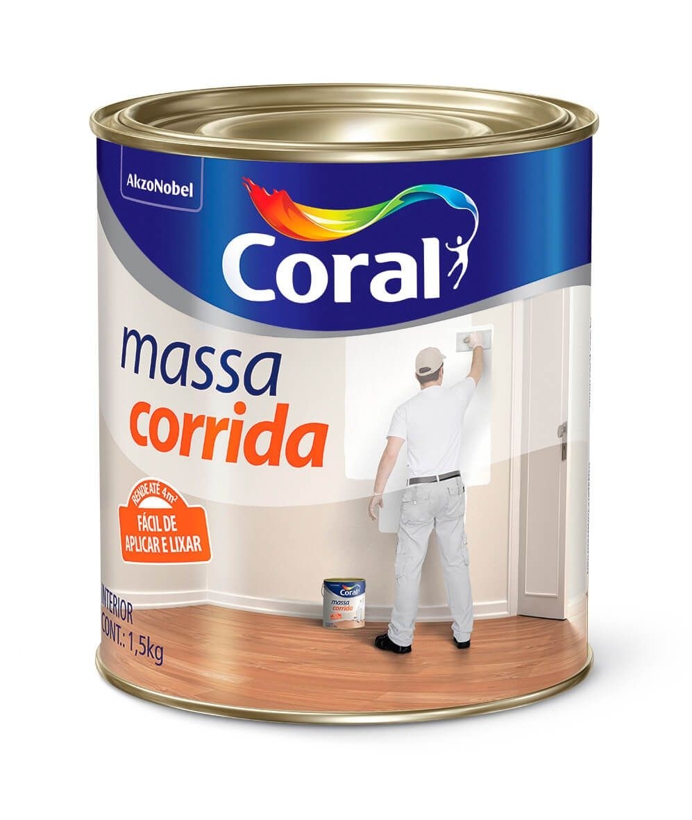CORAL MASSA CORRIDA BRANCA 900ML